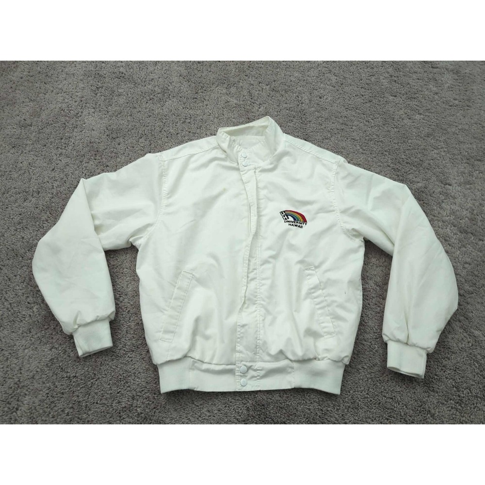 Vintage University of Hawaii Rainbow Warriors Track‎ Jacket Men L Swingster USA